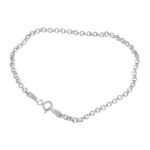 Fashion, accesorii si bijuterii - Femei - Bijuterii femei - Bratari femei - Bratara din argint 925 unisex cu zale rotunde - Infinity.ro