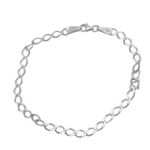 Fashion, accesorii si bijuterii - Femei - Bijuterii femei - Bratari femei - Bratara din argint 925 unisex cu zale ovale - Infinity.ro