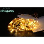 Casa si Gradina - Decoratiuni - Decoratiuni de sezon - Instalatie craciun, 5 metri, 50 de led-uri, alb cald, cu energie solara, fir de cupru, liniar, interior/exterior, flippy - Infinity.ro