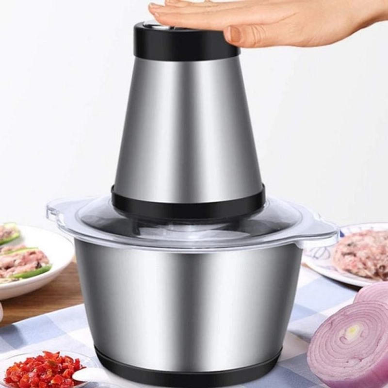 Electronice si Electrocasnice - Electrocasnice bucatarie - Mixere, tocatoare & roboti de bucatarie - Blendere si mini tocatoare - Tocator electric pentru carne si legume, Putere 350W, Capacitate 3L - Infinity.ro