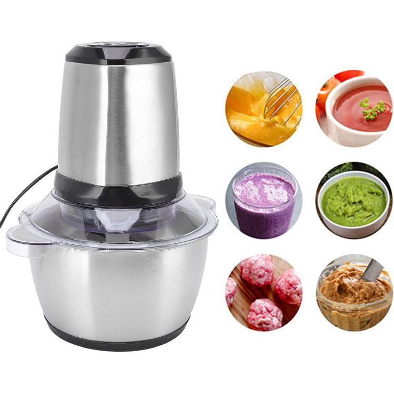 Electronice si Electrocasnice - Electrocasnice bucatarie - Mixere, tocatoare & roboti de bucatarie - Blendere si mini tocatoare - Tocator electric pentru carne si legume, Putere 350W, Capacitate 3L - Infinity.ro