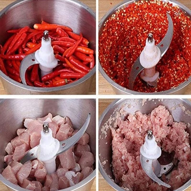 Electronice si Electrocasnice - Electrocasnice bucatarie - Mixere, tocatoare & roboti de bucatarie - Blendere si mini tocatoare - Tocator electric pentru carne si legume, Putere 350W, Capacitate 3L - Infinity.ro