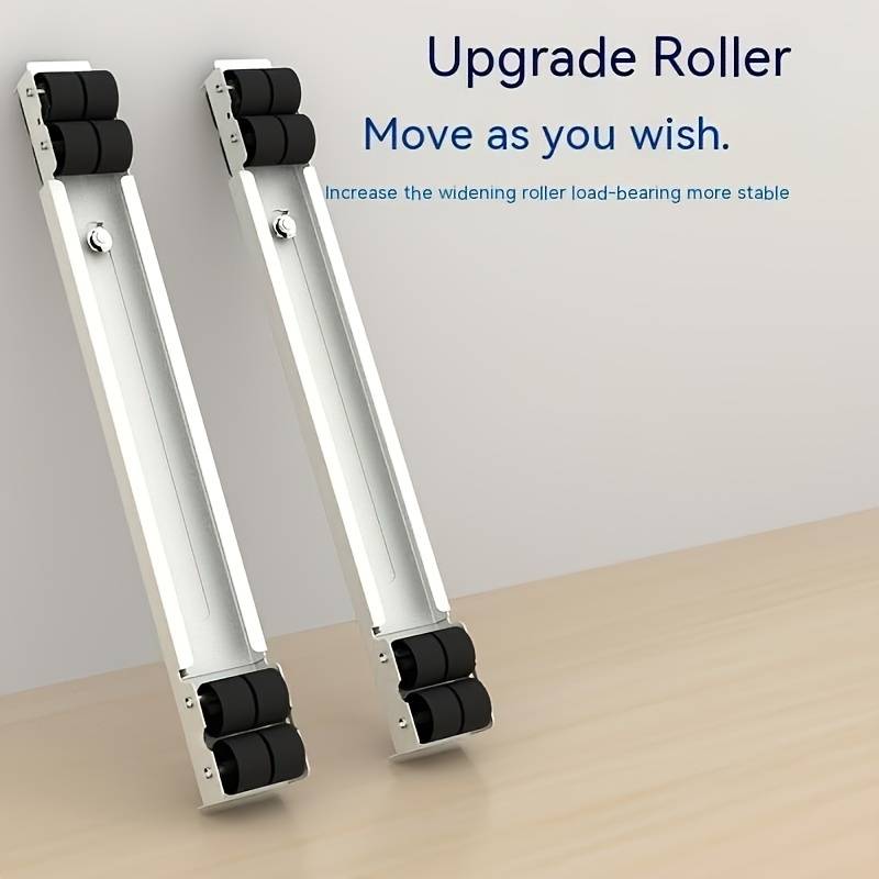 Electronice si Electrocasnice - Masini si uscatoare de rufe - Accesorii masini de spalat si uscatoare - Suport mobil extensibil, metalic, cu roti si baza telescopica pentru mutarea mobilei - Infinity.ro