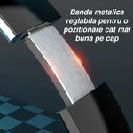 TV, Audio-Video si Foto - Portabile audio - Casti audio - Casti wireless over the ear, pliabile, bluetooth, microfon, autonomie 11h, radio, HiFi, noise canceling, negru - Infinity.ro