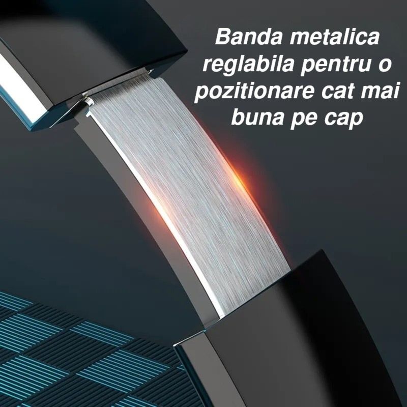 TV, Audio-Video si Foto - Portabile audio - Casti audio - Casti wireless over the ear, pliabile, bluetooth, microfon, autonomie 11h, radio, HiFi, noise canceling, negru - Infinity.ro