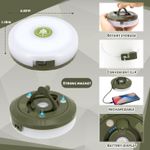 Casa si Gradina - Corpuri si surse de iluminat - Veioze si lampi - Lampadare - Lampa cu banda LED-uri  RGB pentru camping, 8m, IP44, lumina alba calda si colorata, alb - Infinity.ro