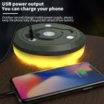 Casa si Gradina - Corpuri si surse de iluminat - Veioze si lampi - Lampadare - Lampa cu banda LED-uri  RGB pentru camping, 8m, IP44, lumina alba calda si colorata, alb - Infinity.ro