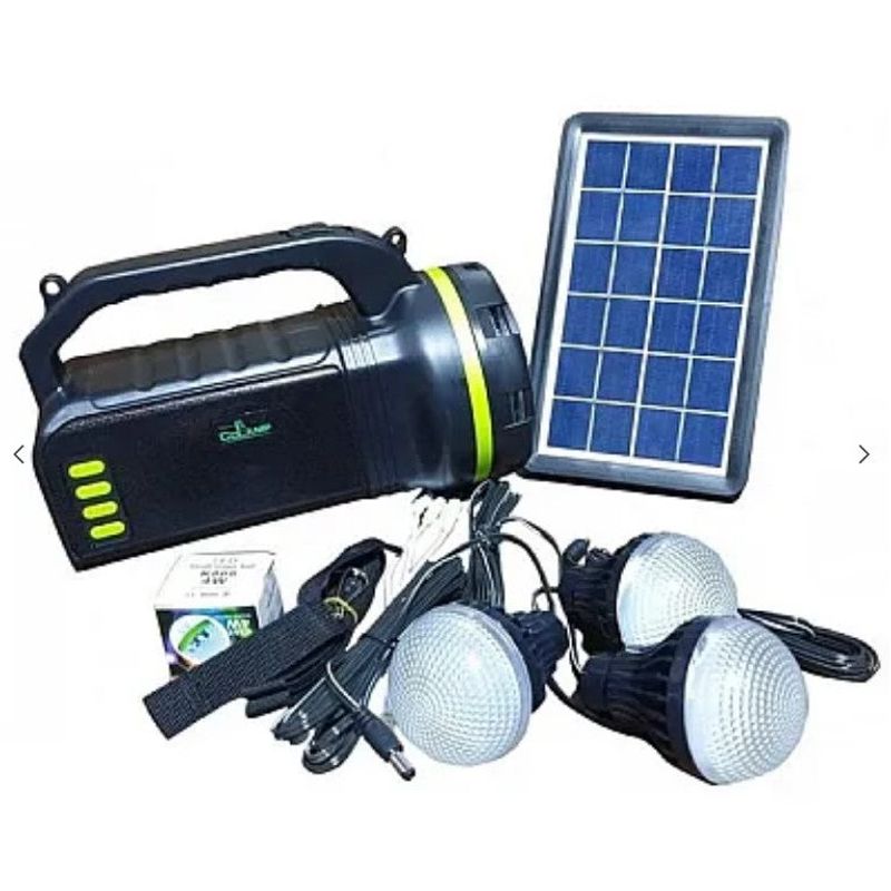 Casa si Gradina - Corpuri si surse de iluminat - Iluminat exterior - Lampi solare - Kit solar CL-18 cu radio si lanterna 10W + 3 becuri - Infinity.ro