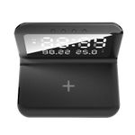 Laptop, Telefoane si Tablete - Telefoane mobile si accesorii - Accesorii Telefoane - Incarcatoare telefoane - Statie de incarcare wireless rapida 3 in 1, Display LCD, Ceas, alarma si temperaura, alimentare USB - Negru - Infinity.ro