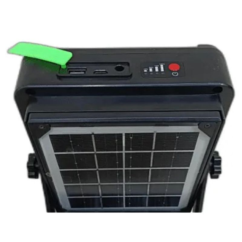 Casa si Gradina - Corpuri si surse de iluminat - Iluminat exterior - Lampi solare - Lampa solara multifunctionala GD-2206B pentru camping, tip proiector, cu picior - Infinity.ro