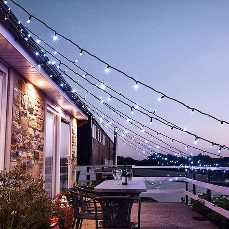 Casa si Gradina - Corpuri si surse de iluminat - Iluminat exterior - Instalatii luminoase exterior - Instalatie Luminoasa Solara, cu 100/300/450/600 LED-uri, IP65, cu Lumina Alba Calda/Rece - Infinity.ro