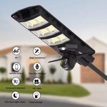 Casa si Gradina - Corpuri si surse de iluminat - Veioze si lampi - Lampadare - Lampa solara stradala 300W cu camera de supraveghere integrata si telecomanda negru - Infinity.ro