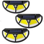 Casa si Gradina - Corpuri si surse de iluminat - Iluminat exterior - Lampi solare - Set 3 x Lampa solara SH -122 LED COB cu senzor de miscare si lumina 3 moduri ILUMINARE - Infinity.ro