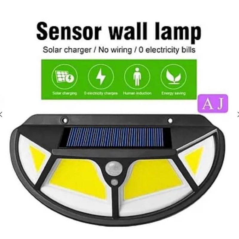 Casa si Gradina - Corpuri si surse de iluminat - Iluminat exterior - Lampi solare - Set 3 x Lampa solara SH -122 LED COB cu senzor de miscare si lumina 3 moduri ILUMINARE - Infinity.ro