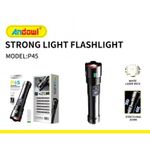 Casa si Gradina - Corpuri si surse de iluminat - Iluminat exterior - Lanterne - Lanterna LED de mana, P45, raza de actiune 500m, cu afisaj baterie, negru - Infinity.ro