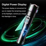 Casa si Gradina - Corpuri si surse de iluminat - Iluminat exterior - Lanterne - Lanterna LED de mana, P45, raza de actiune 500m, cu afisaj baterie, negru - Infinity.ro