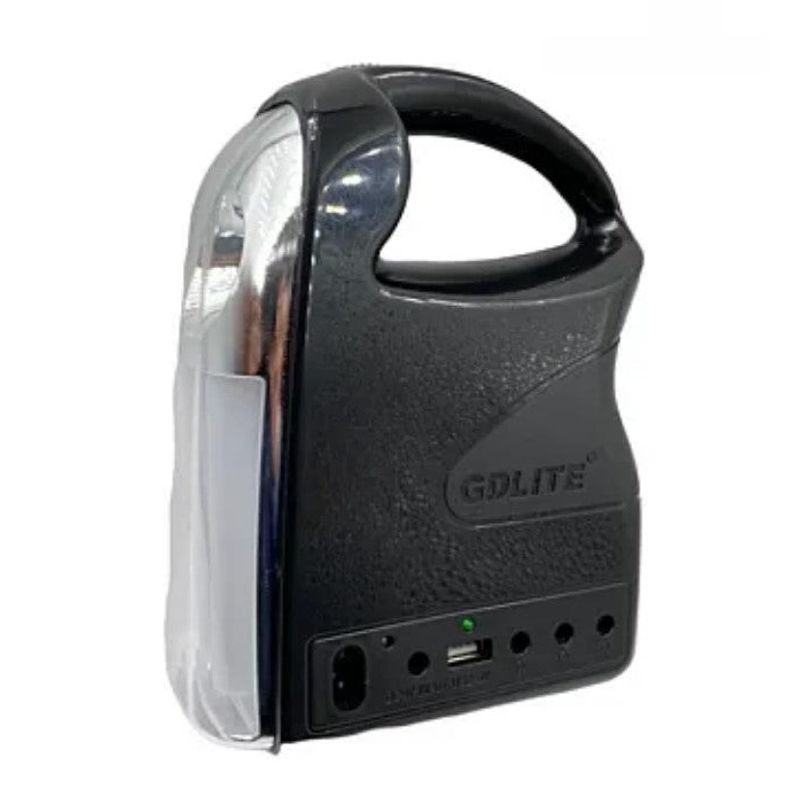 Casa si Gradina - Corpuri si surse de iluminat - Iluminat exterior - Lampi solare - Kit solar GDLITE GD-7 PREMIUM 3 becuri, lanterna inclusa + usb incarcare - Infinity.ro