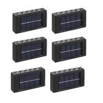 Casa si Gradina - Corpuri si surse de iluminat - Iluminat exterior - Lampi solare - Set 2 Lampi Solare de Perete cu 5 led Iluminare Sus Jos - 6 - Infinity.ro