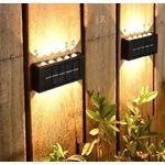 Casa si Gradina - Corpuri si surse de iluminat - Iluminat exterior - Lampi solare - Set 2 Lampi Solare de Perete cu 5 led Iluminare Sus Jos - 6 - Infinity.ro