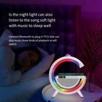 Casa si Gradina - Corpuri si surse de iluminat - Veioze si lampi - Lampadare - Statie Incarcare 3 in 1 cu lampa RGB, Wireless, Boxa Bluetooth, Ceas Digital - Infinity.ro