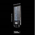 Casa si Gradina - Corpuri si surse de iluminat - Iluminat exterior - Lampi solare - Lampa solara stradala cu panou solar incorporat cu doua fete, cu inductie si telecomanda, 6500K, Negru - 200W - Infinity.ro