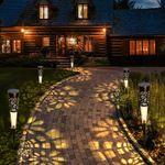 Casa si Gradina - Corpuri si surse de iluminat - Iluminat exterior - Lampi solare - 6 x Lampa solara decorativa pentru gradina, lumina calda, negru - Infinity.ro