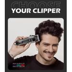 Ingrijire personala si Cosmetice - Aparate & accesorii ingrijire personala - Aparate de ras si tuns - Aparate de tuns - Masina de tuns VGR V-051, portabila, fara fir, 5W, USB, lama din otel, 4 capete de ghidaj, negru - Infinity.ro