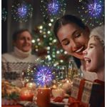 Casa si Gradina - Corpuri si surse de iluminat - Iluminat exterior - Instalatii luminoase exterior - Instalatie cu 5 Artificii Decorative, Lumina Alba Calda/Rece/RGB, 8 Moduri de Iluminare - Infinity.ro