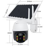 Casa si Gradina - Electrice - Smart Home - Camere de supraveghere - Camera supraveghere C Tech® video, WI-Fi cu panou solar, acumulatori inclusi, PTZ, alarma miscare+ micro SD card 64Gb - Infinity.ro