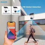 Casa si Gradina - Electrice - Smart Home - Camere de supraveghere - Camera supraveghere C Tech® video, WI-Fi cu panou solar, acumulatori inclusi, PTZ, alarma miscare+ micro SD card 64Gb - Infinity.ro