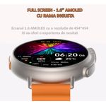 Laptop, Telefoane si Tablete - Wearables si gadgeturi - Wearables - Smartwatch-uri - Ceas smartwatch C Tech® Apel bluetooth, notificari apel, retele sociale, monitorizare ritm cardiac si tensiune arteriala - Infinity.ro