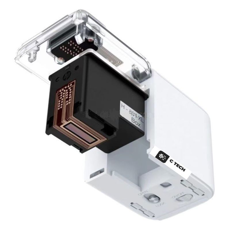 PC, gaming si accesorii - Imprimante, scanere & consumabile - Imprimante - Imprimante termice - Imprimanta termica color portabila C Tech®, printare pe diferite materiale, wifi, usb, compatibila Android/Ios, Alb - Infinity.ro