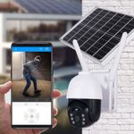 Casa si Gradina - Electrice - Smart Home - Camere de supraveghere - Camera supraveghere C Tech® SIM 4G FULL HD cu panou solar, acumulatori inclusi, PTZ, alarma miscare + Micro SD Card 64Gb - Infinity.ro