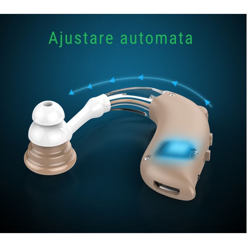 Ingrijire personala si Cosmetice - Sanatate si wellness - Aparate medicale - Aparate auditive - Aparat auditiv premium , cu acumulator, autonomie pana la 100 ore, 130 dB, amplificator de sunet, 3 accesorii - Infinity.ro