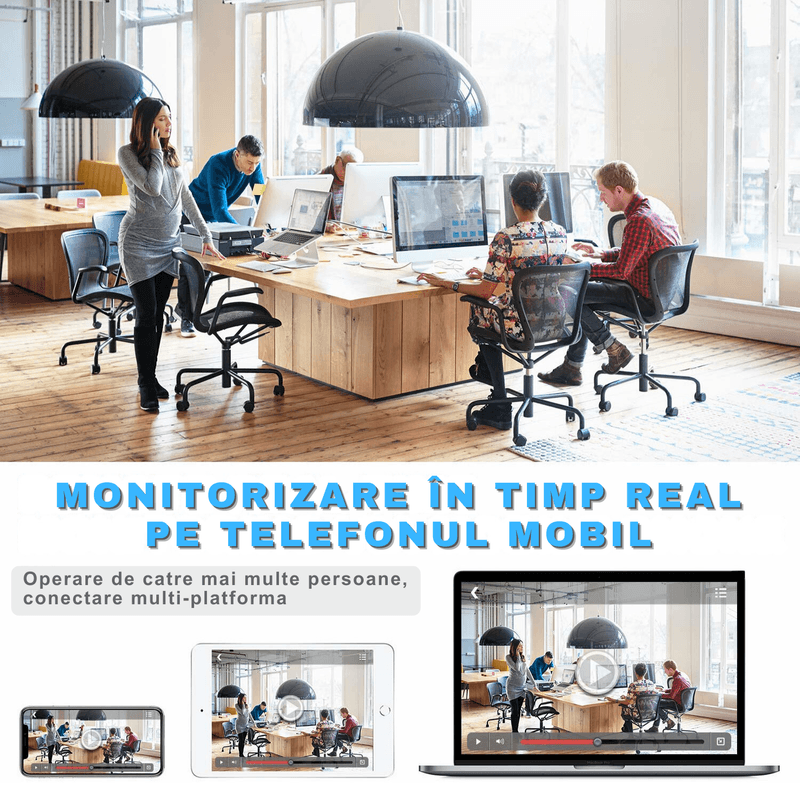 Laptop, Telefoane si Tablete - Wearables si gadgeturi - Gadgeturi - Dispozitive spionaj - Ceas cu camera ascunsa WiFi, HD, night vision, unghi 160°, infrarosu si senzor de miscare - 128 GB - Infinity.ro