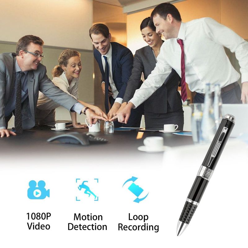 Laptop, Telefoane si Tablete - Wearables si gadgeturi - Gadgeturi - Dispozitive spionaj - Pix spion camera 1080 HD si microfon, dispozitiv inregistrare audio, video, foto, pix spion cu camera ascunsa - 128 GB - Infinity.ro