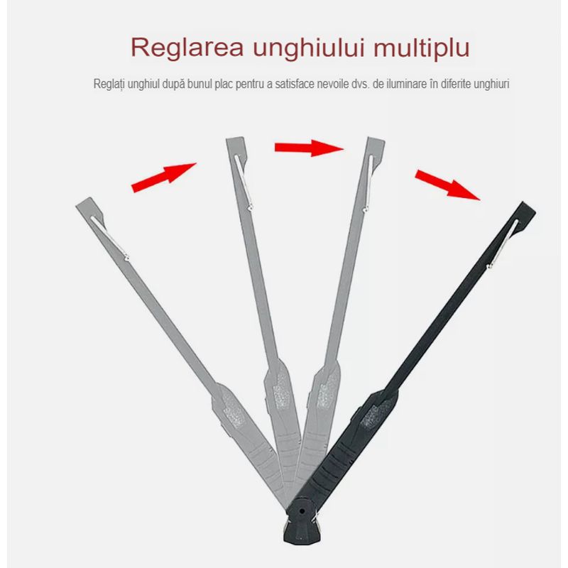 Casa si Gradina - Corpuri si surse de iluminat - Iluminat exterior - Lanterne - Lanterna de Lucru LED cu incarcare USB , HUOVA®, cu flash de avertizare rosu si albastru - Infinity.ro