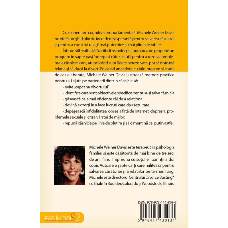 Carti si Birotica - Carti - Dezvoltare personala - Salveaza-ti casnicia in 7 pasi! Solutii unice si remedii impotriva divortului - 1 milion de cupluri din intreaga lume - Infinity.ro