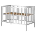 Casa si Gradina - Mobilier - Mobilier copii - Patuturi copii - Patut copii din lemn Hubners Dominic 120x60 cm alb - Infinity.ro