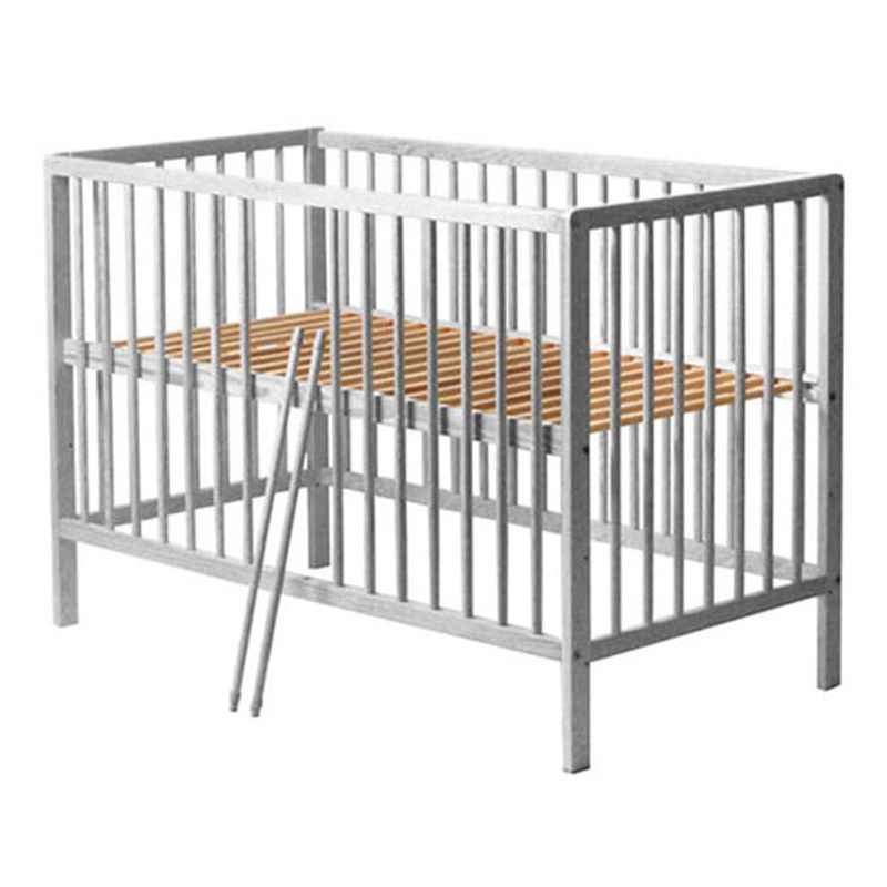 Casa si Gradina - Mobilier - Mobilier copii - Patuturi copii - Patut copii din lemn Hubners Dominic 120x60 cm alb - Infinity.ro