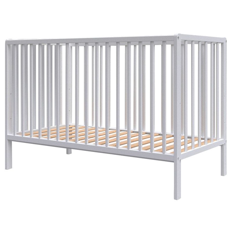 Casa si Gradina - Mobilier - Mobilier copii - Patuturi copii - Patut copii din lemn Hubners Dominic 120x60 cm alb - Infinity.ro