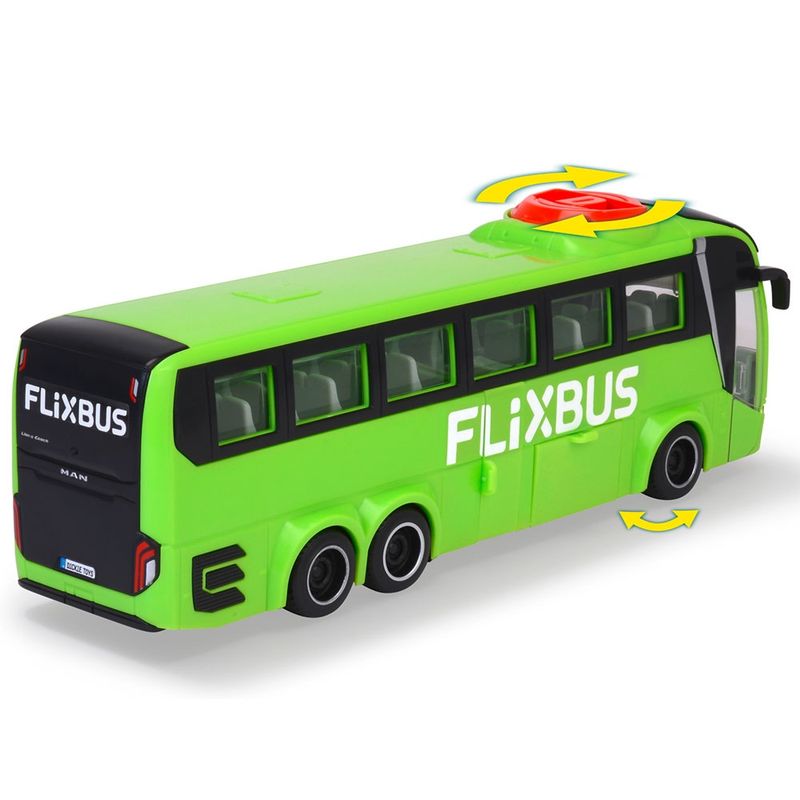 Jucarii, Copii si Bebe - Jucarii si jocuri - Jucarii bebelusi - Jucarii de tras/impins - Autobuz Dickie Toys MAN Lion's Coach 26,5 cm Flixbus verde - Infinity.ro