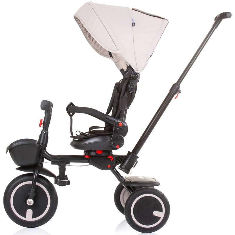 Jucarii, Copii si Bebe - Jucarii si jocuri - Jucarii de exterior - Triciclete - Tricicleta pliabila Chipolino Quick Fold cu sezut reversibil sand - Infinity.ro
