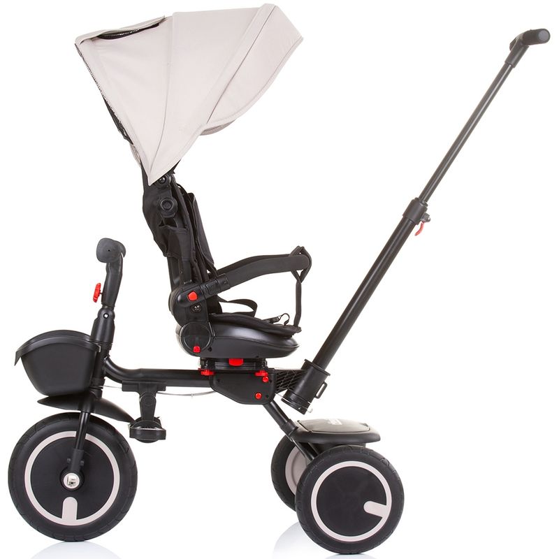 Jucarii, Copii si Bebe - Jucarii si jocuri - Jucarii de exterior - Triciclete - Tricicleta pliabila Chipolino Quick Fold cu sezut reversibil sand - Infinity.ro