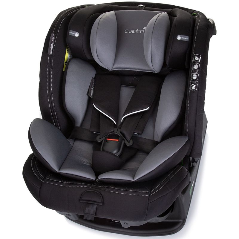 Jucarii, Copii si Bebe - Carucioare si articole de transport - Scaune auto copii - Scaun auto Chipolino Aviato I-Size 40-150 cm granite - Infinity.ro