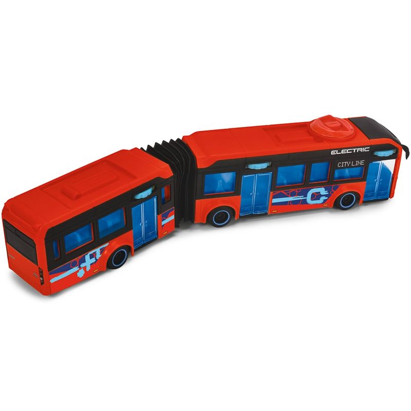 Jucarii, Copii si Bebe - Jucarii si jocuri - Jucarii bebelusi - Jucarii de tras/impins - Autobuz Dickie Toys Volvo City Bus 40 cm rosu - Infinity.ro