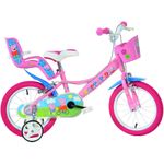 Sport si Outdoor - Ciclism - Biciclete pentru copii - Bicicleta copii Dino Bikes 16' Peppa Pig - Infinity.ro