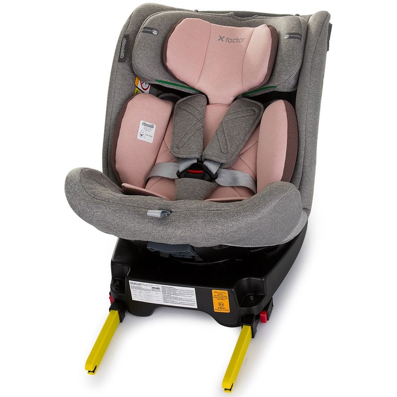 Jucarii, Copii si Bebe - Carucioare si articole de transport - Scaune auto copii - Scaun auto Chipolino X Factor I-Size 40-150 cm flamingo cu sistem Isofix - Infinity.ro