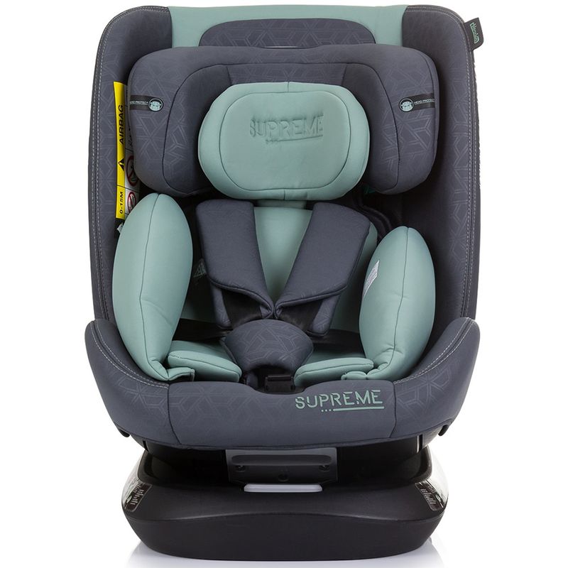 Jucarii, Copii si Bebe - Carucioare si articole de transport - Scaune auto copii - Scaun auto Chipolino Supreme I-Size 40-150 cm cu sistem Isofix pastel green - Infinity.ro