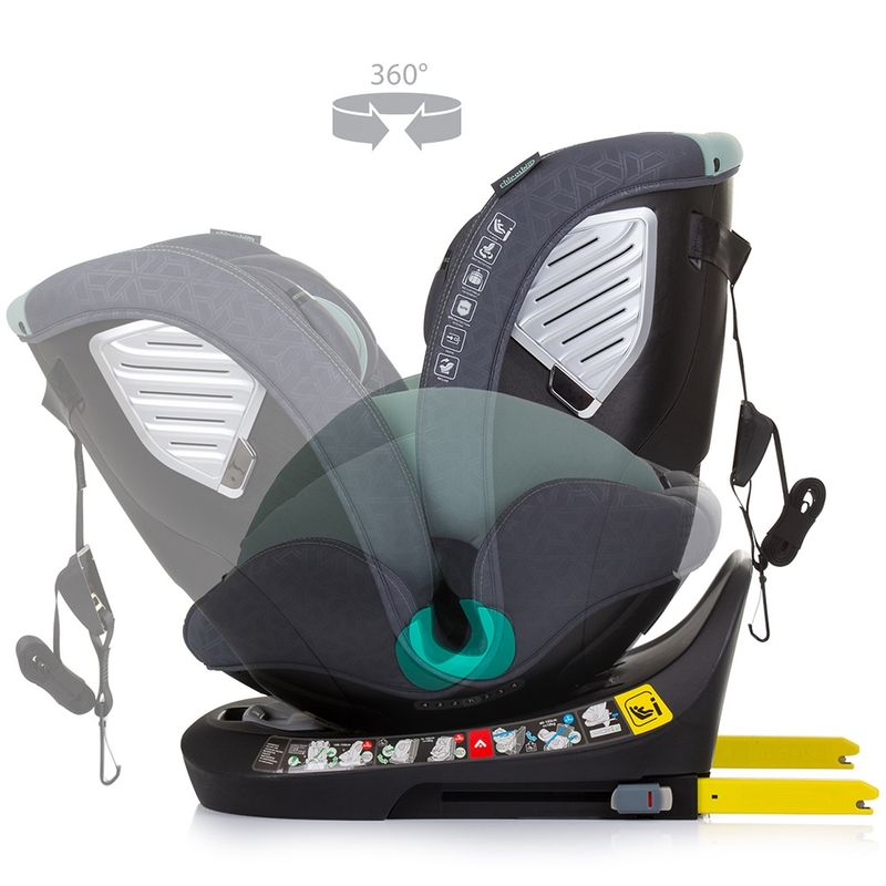 Jucarii, Copii si Bebe - Carucioare si articole de transport - Scaune auto copii - Scaun auto Chipolino Supreme I-Size 40-150 cm cu sistem Isofix pastel green - Infinity.ro